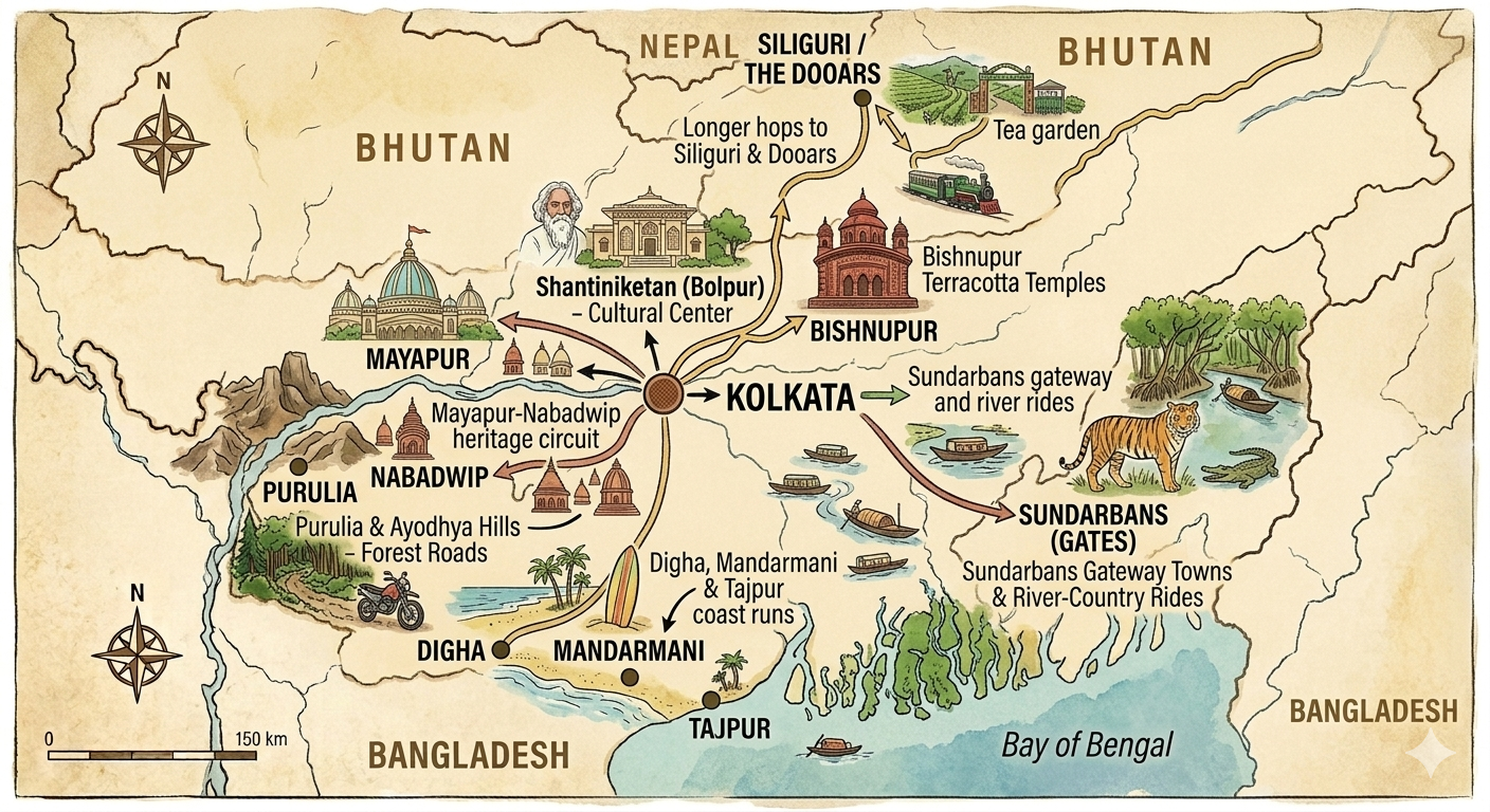 Destination map — Kolkata